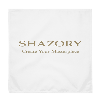 Alternate angle of custom cloth napkin set — personalized design with napkins