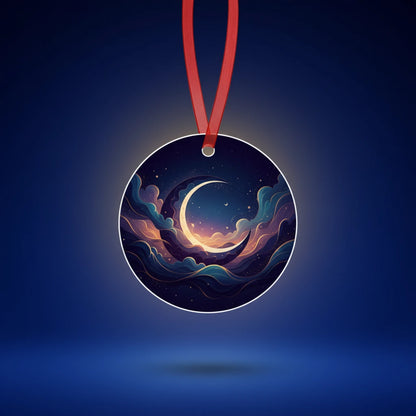 Shape variation of personalized metal Christmas ornament — custom holiday ornament