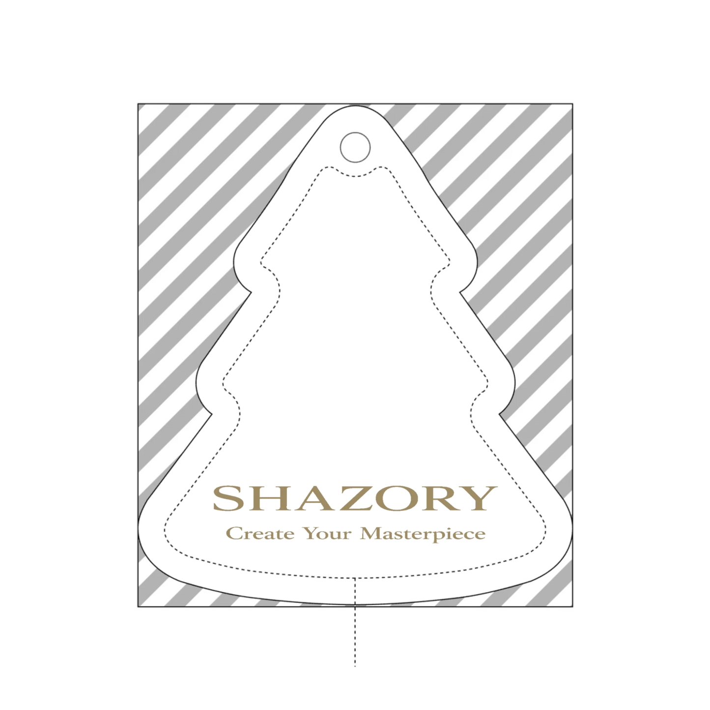 Detail texture macro of custom metal Christmas ornament — premium holiday finish