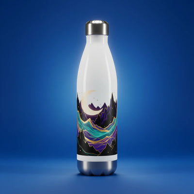 Custom 17 oz stainless steel water bottle with personalized design from Shazory