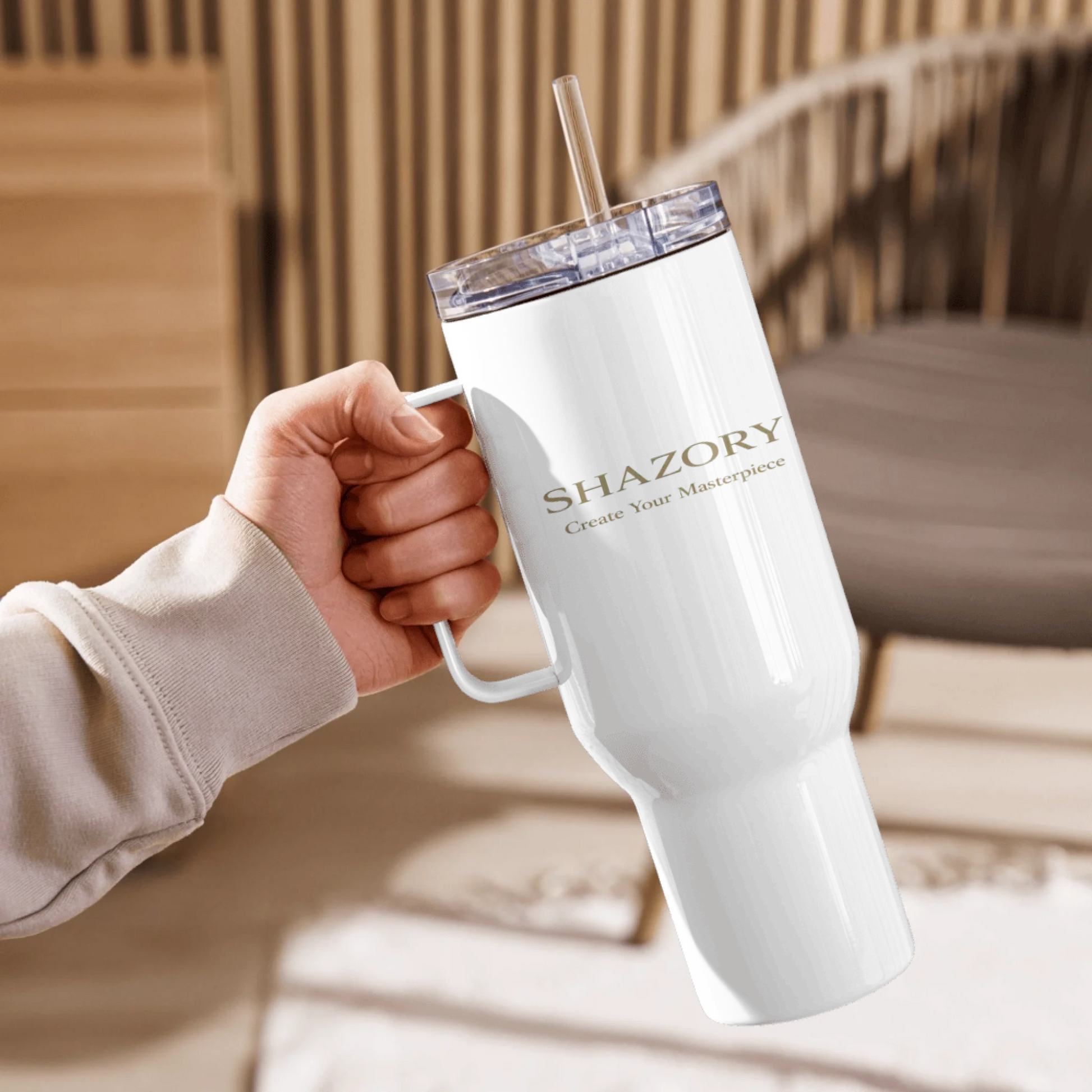 25 oz or 40 oz variation of personalized travel mug — custom insulated mug