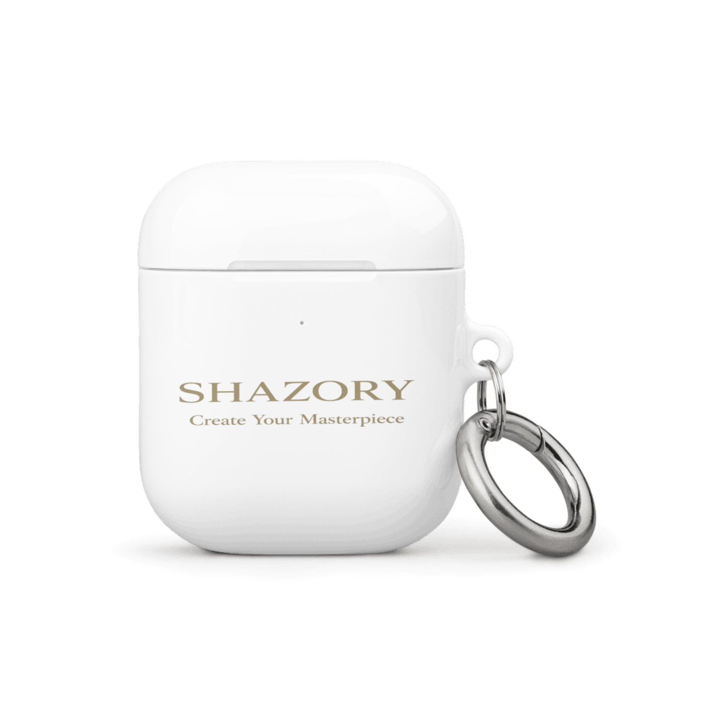 Shazory Custom All-Over Print AirPods Case — side profile with all-over photo print