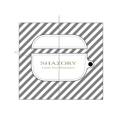 Shazory Custom All-Over Print AirPods Case — fits AirPods Pro Gen 1 with full-color wrap