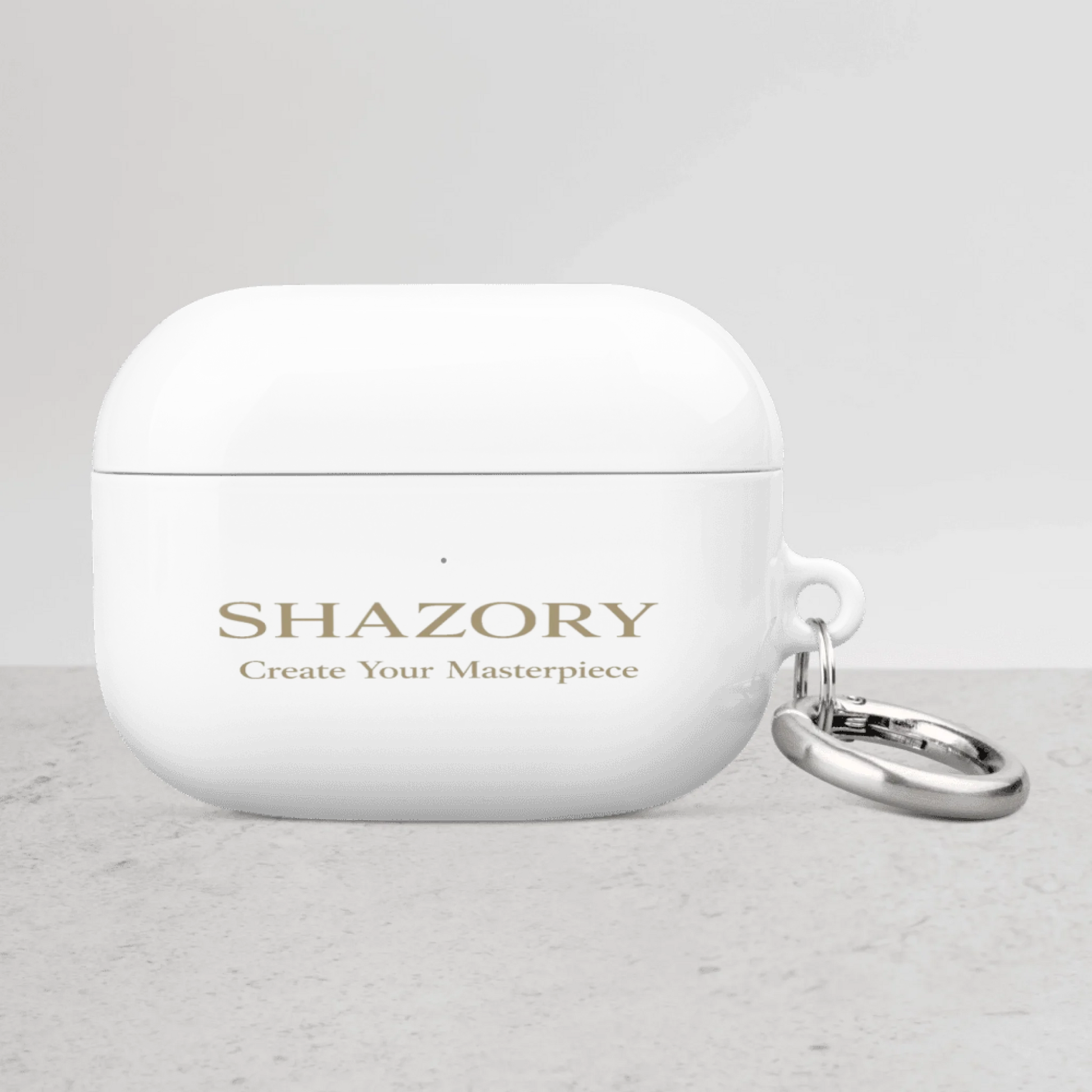Shazory Custom All-Over Print AirPods Case — wireless charging compatible back face