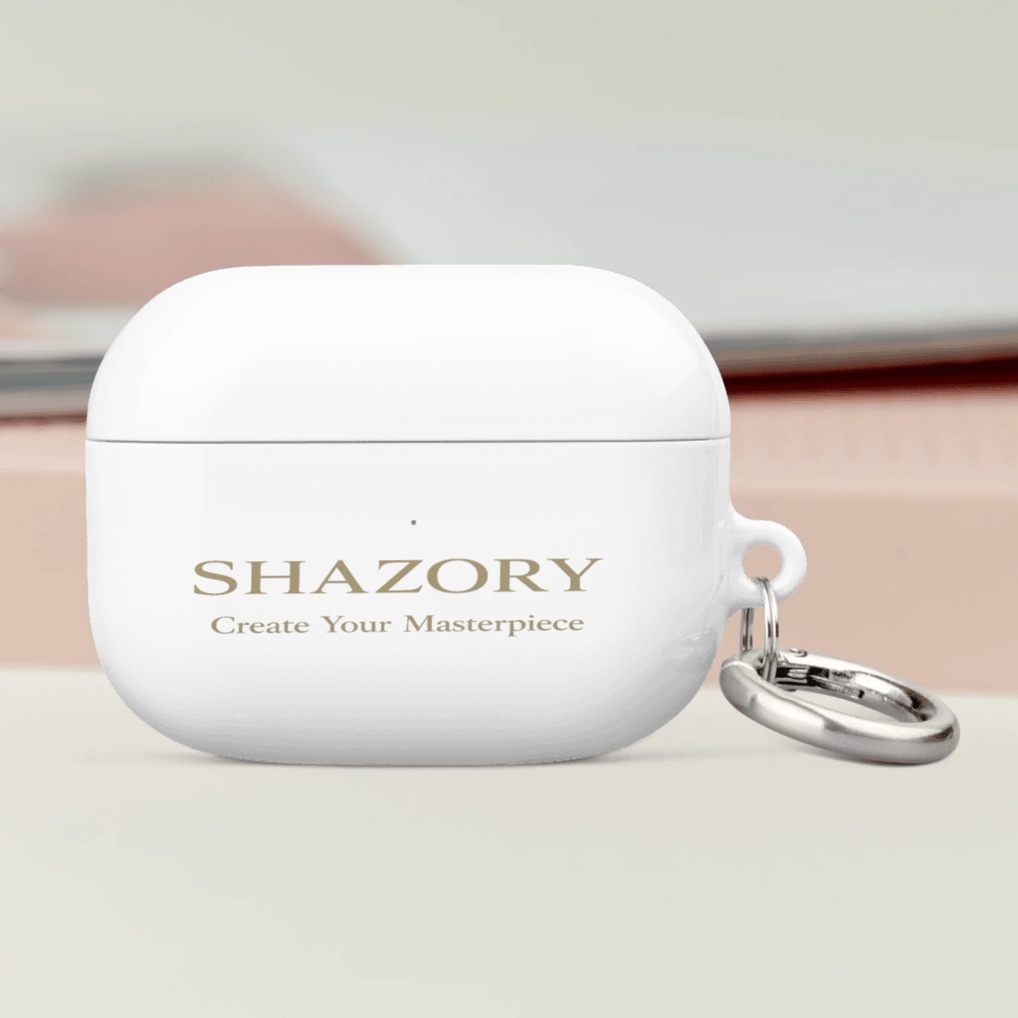 Shazory Custom All-Over Print AirPods Case — Lightning charging port view