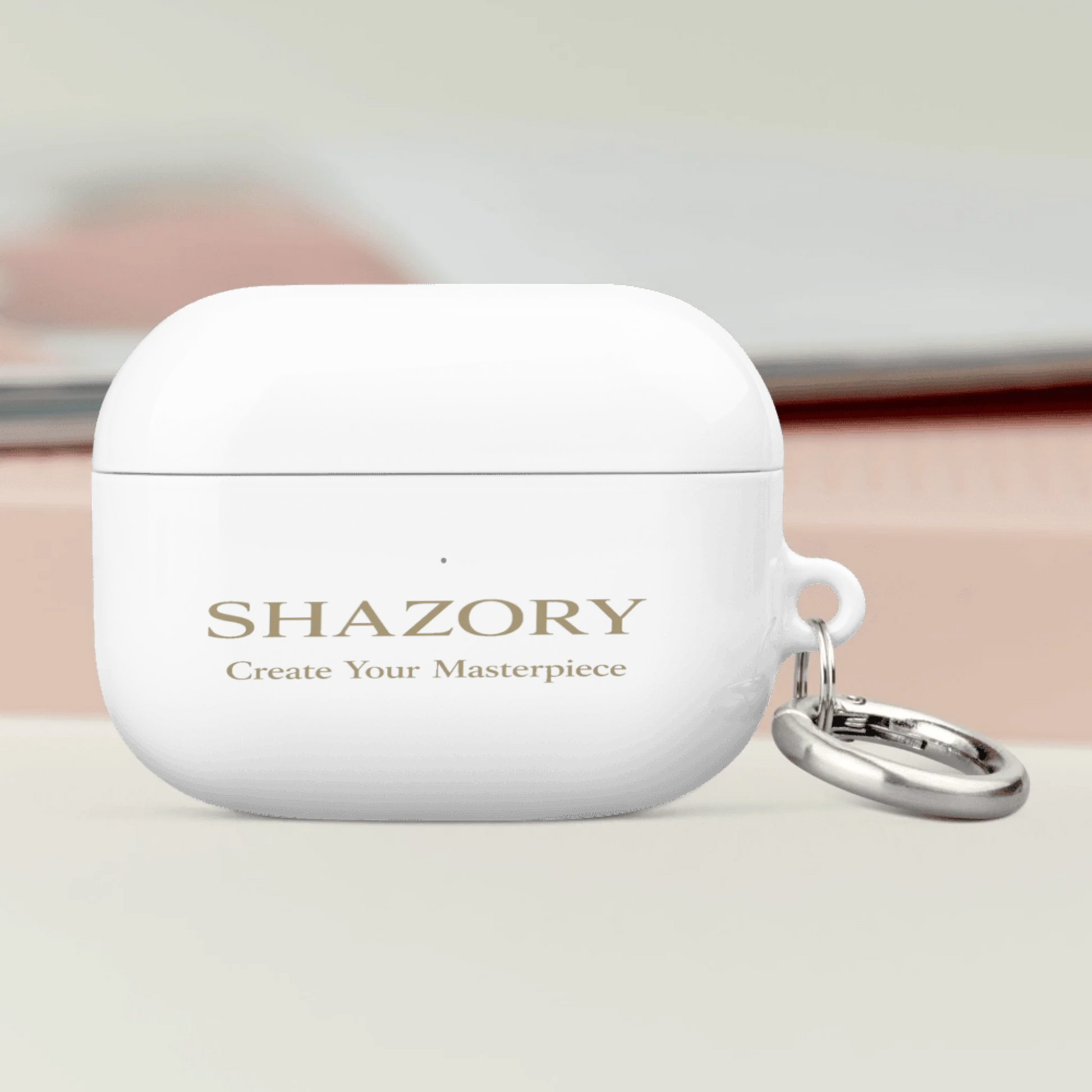 Shazory Custom All-Over Print AirPods Case — Lightning charging port view