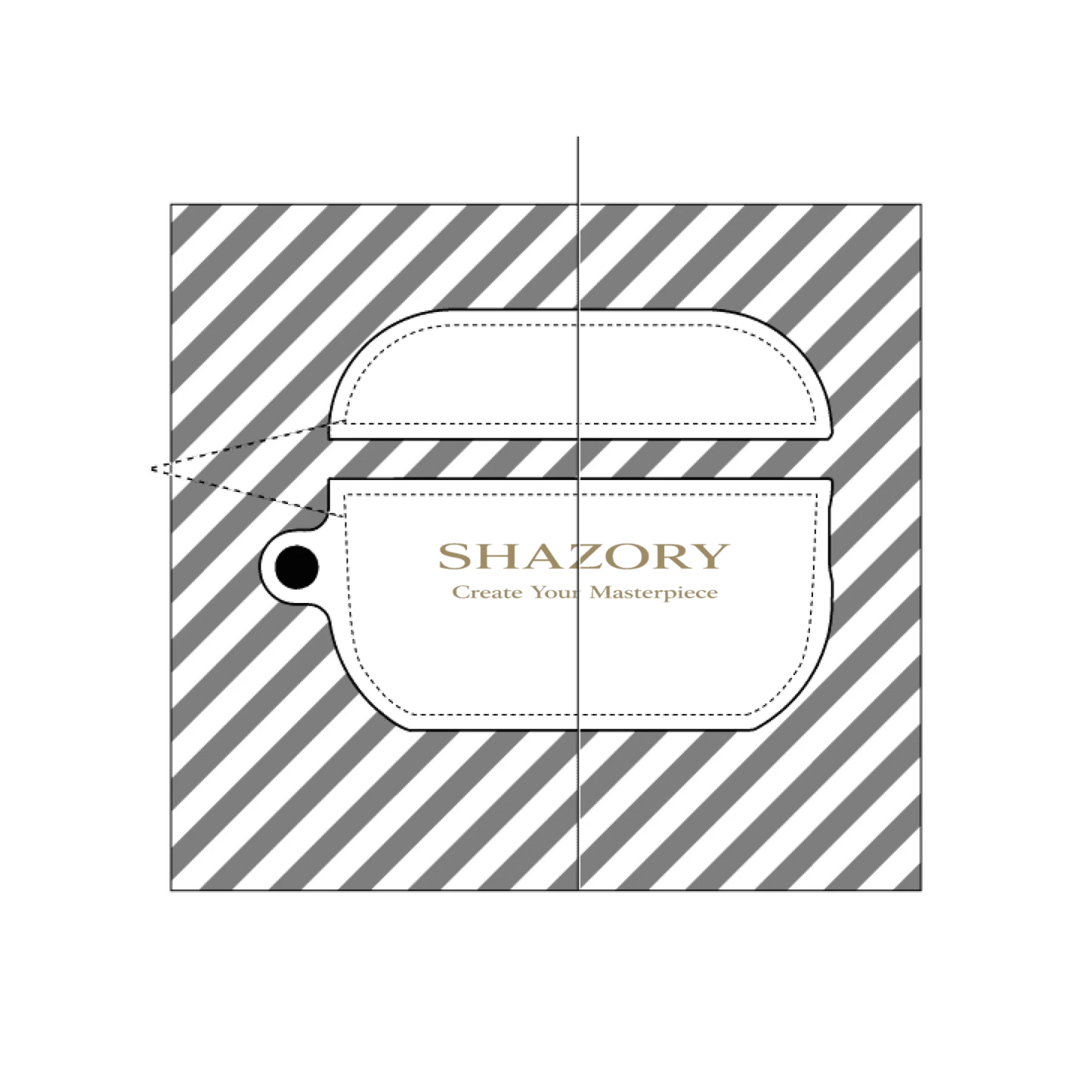 Shazory Custom All-Over Print AirPods Case — premium AirPods accessory with full-color photo print