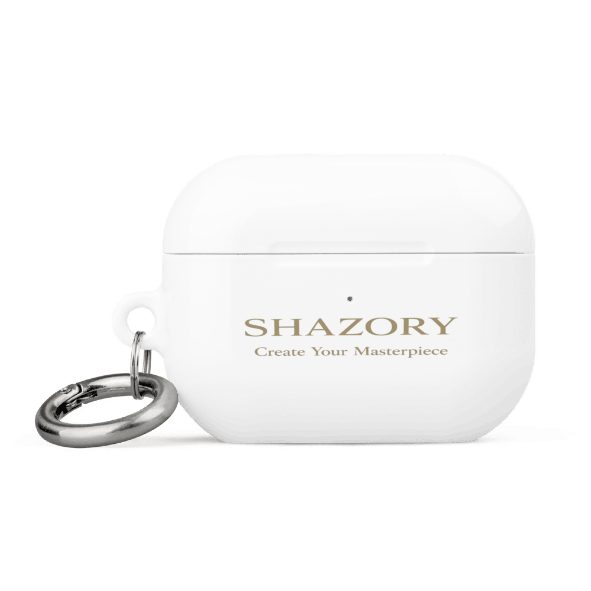 Shazory Custom All-Over Print AirPods Case — Creator Studio personalized print quality detail
