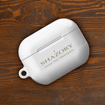 Shazory Custom All-Over Print AirPods Case — made-to-order photo print on full-color wraparound case