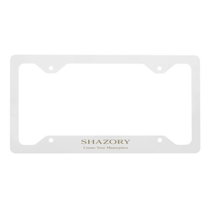 Shazory Custom Metal License Plate Frame — mounting hardware included