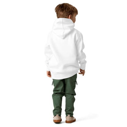 Lifestyle styling of personalized toddler fleece hoodie — kids apparel ready for daily warmth