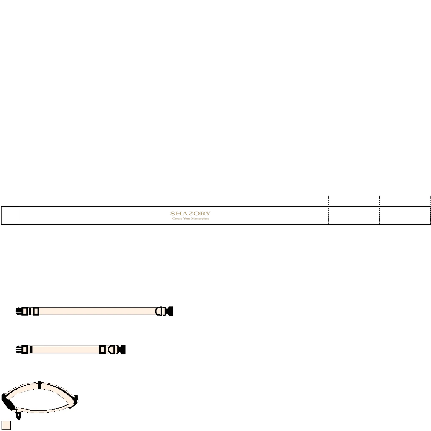 Shazory Custom Pet Collar — side-release plastic buckle close-up