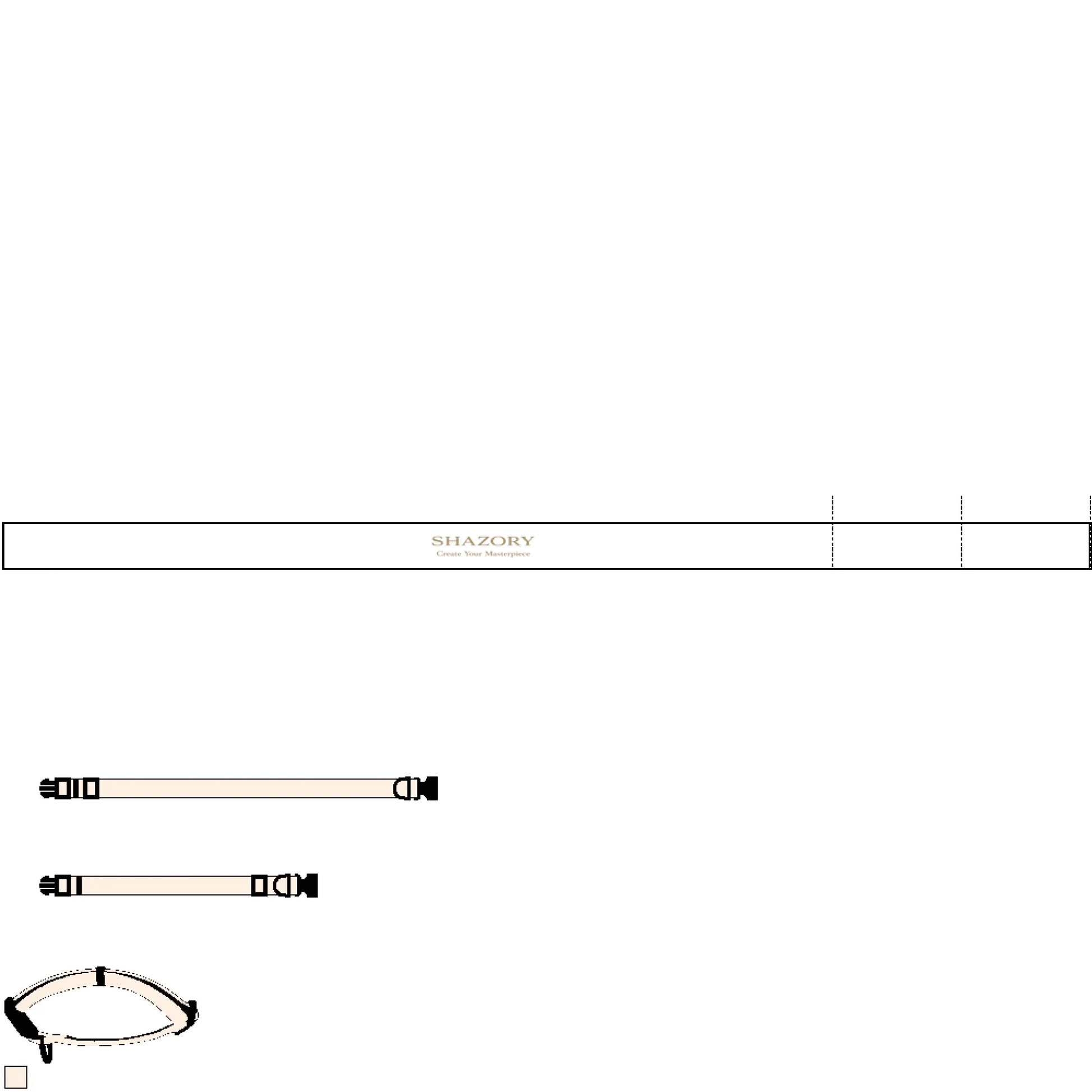 Shazory Custom Pet Collar — side-release plastic buckle close-up