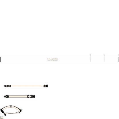 Shazory Custom Pet Collar — side-release plastic buckle close-up