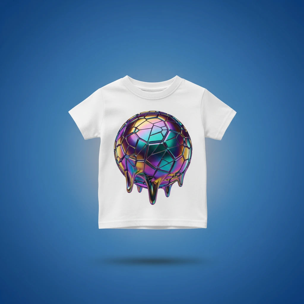 Front view of personalized toddler staple tee — soft cotton tee made for daily play
