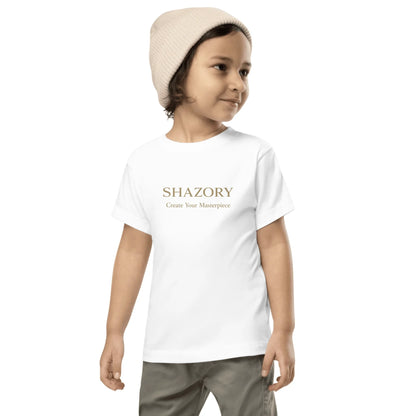 Color or size variation of personalized toddler staple tee — custom photo toddler tee