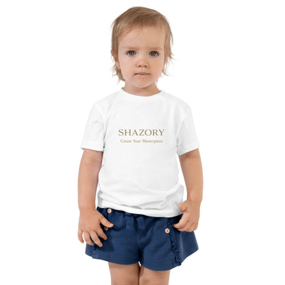Made-to-order Shazory toddler staple tee — personalized apparel gift for kids