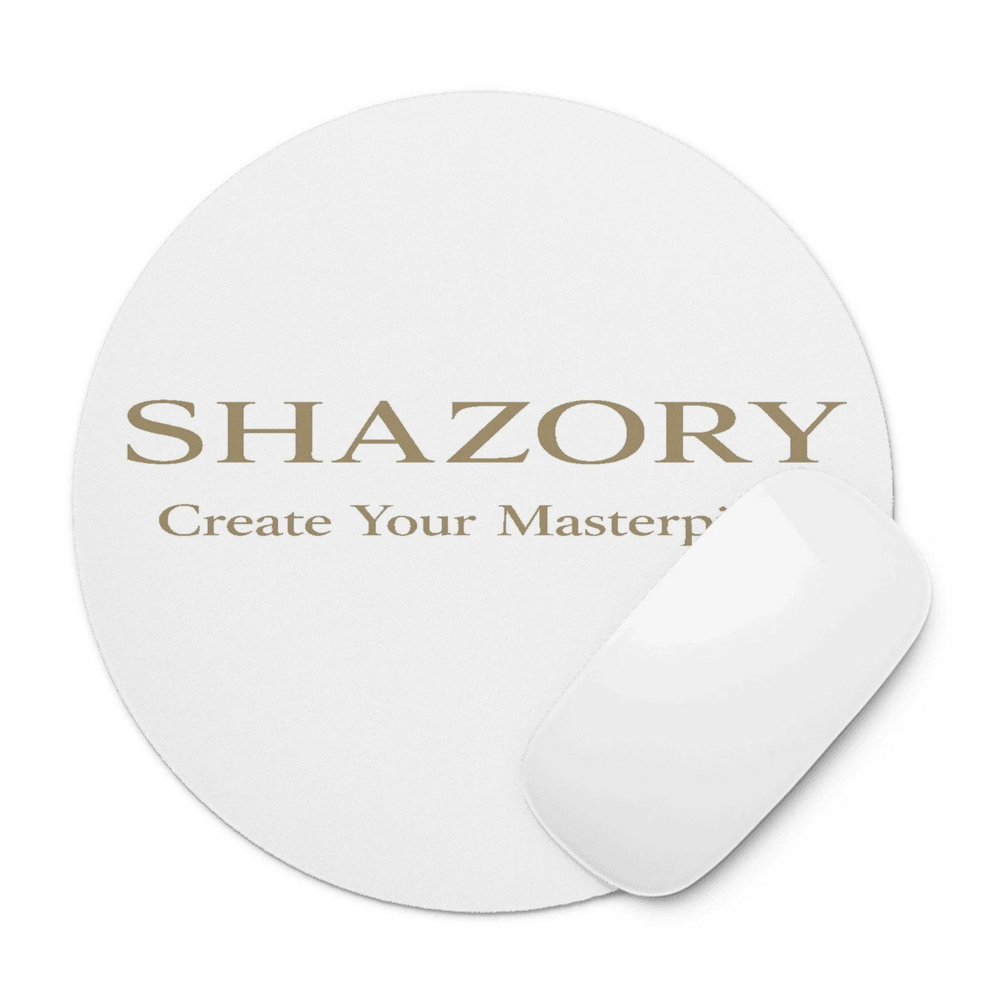 Shazory Custom Round Mouse Pad — smooth tracking surface close-up