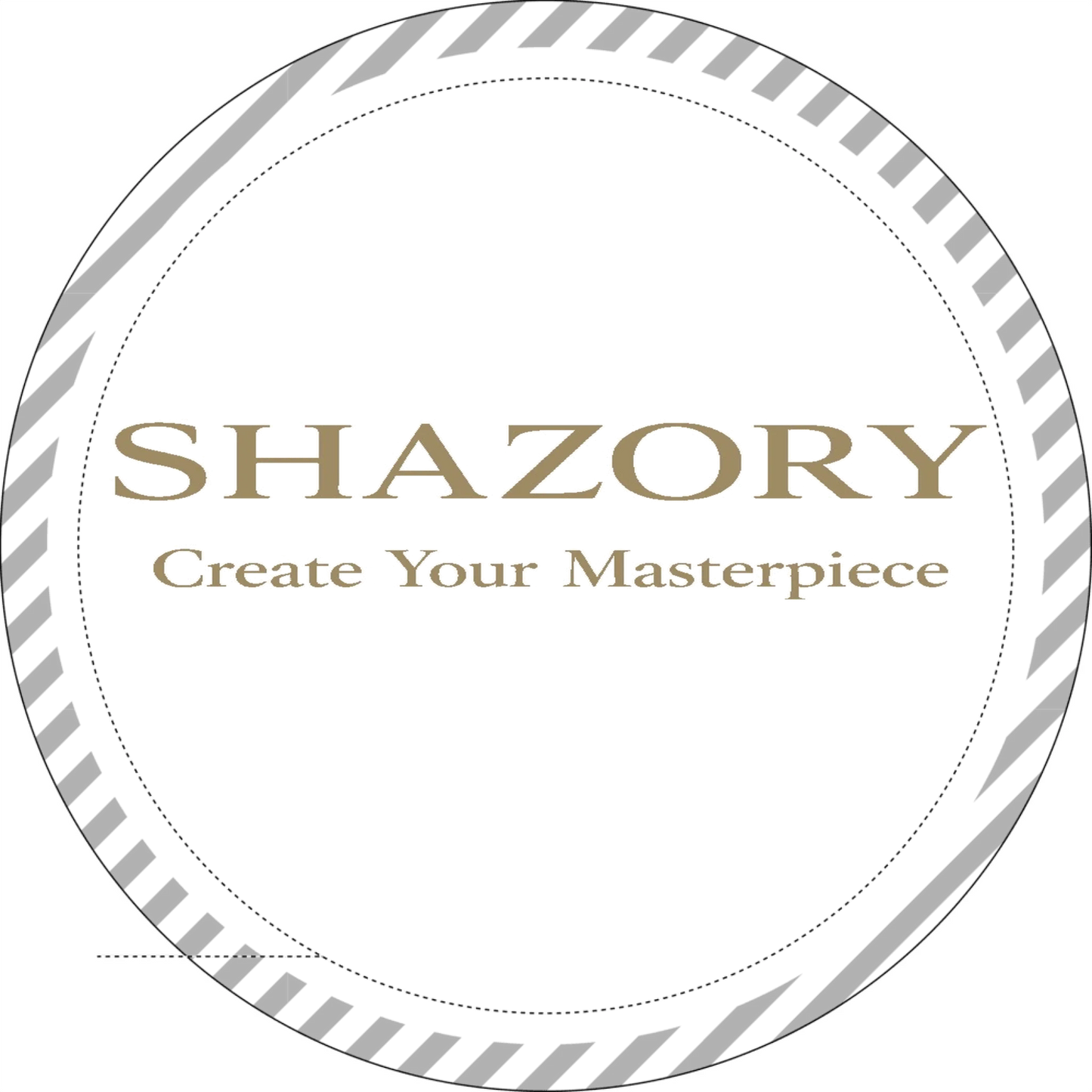 Shazory Custom Round Mouse Pad — non-slip rubber backing detail