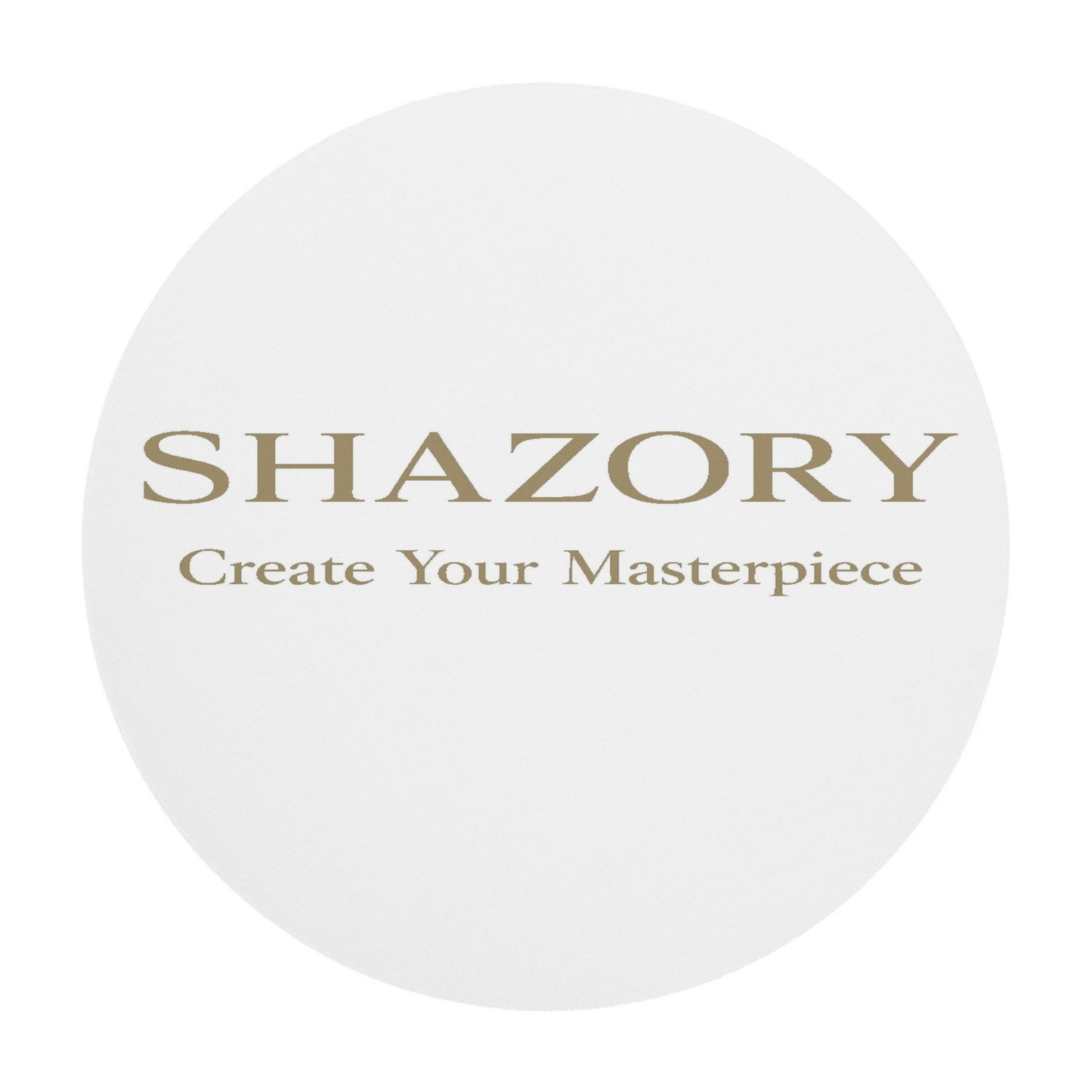 Shazory Custom Round Mouse Pad — desk workspace lifestyle view