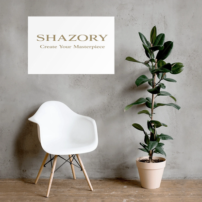 Shazory Custom Premium Luster Poster — main horizontal product view