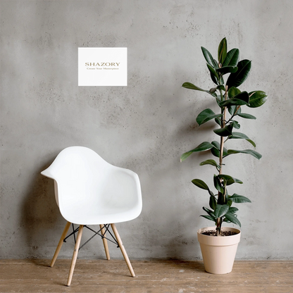 Shazory Custom Premium Luster Poster — partly glossy partly matte finish detail