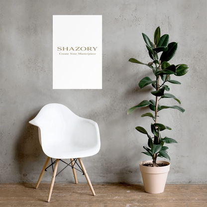 Shazory Custom Premium Luster Poster — 10mil heavyweight paper edge detail