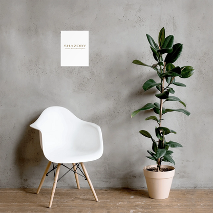 Shazory Custom Premium Luster Poster — vertical orientation home office