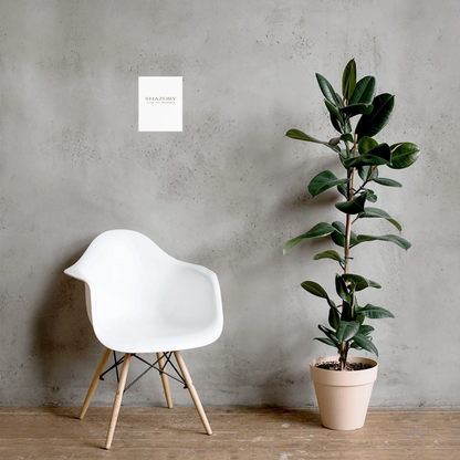 Shazory Custom Premium Luster Poster — square print bedroom wall