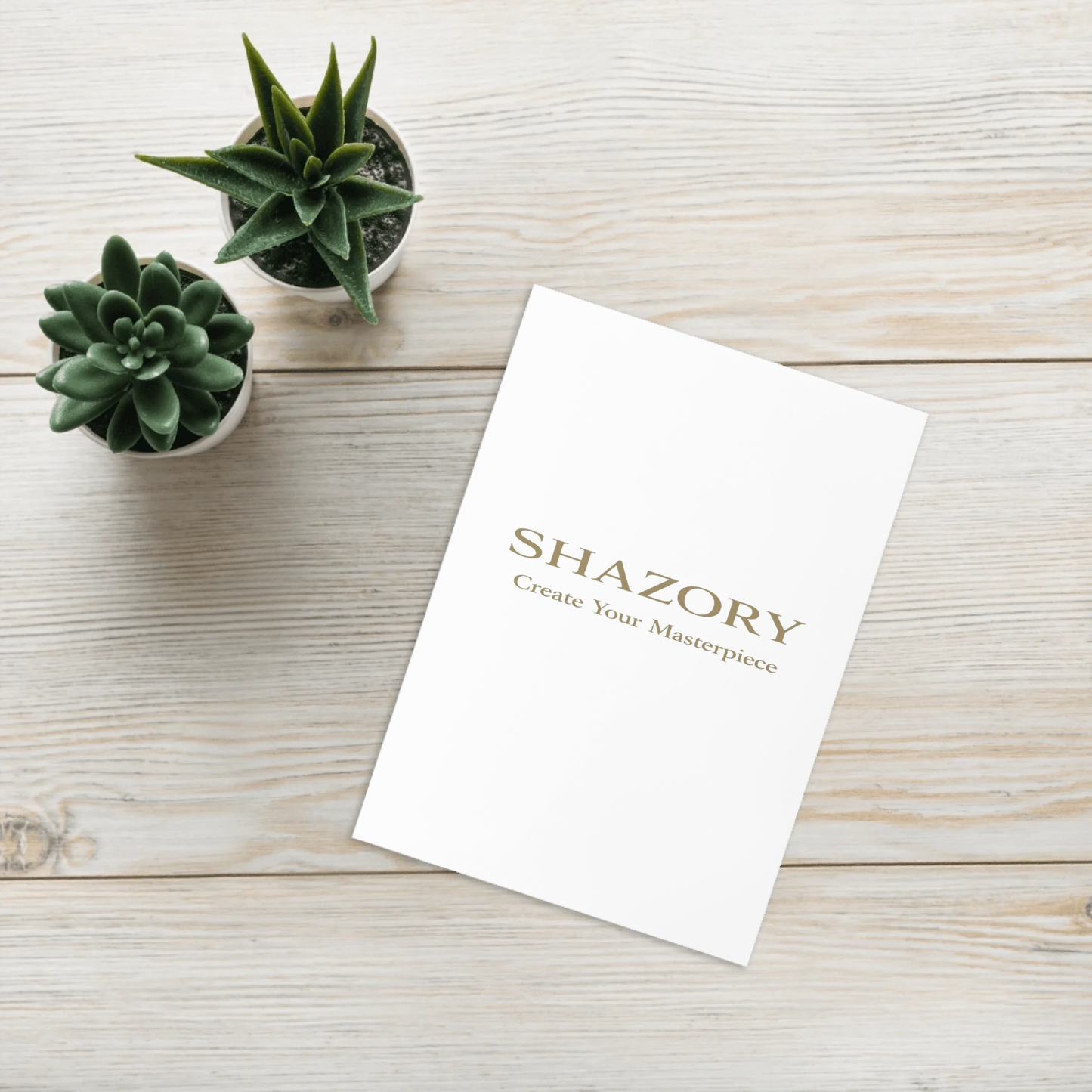Shazory Custom Greeting Card — small 4x6 size