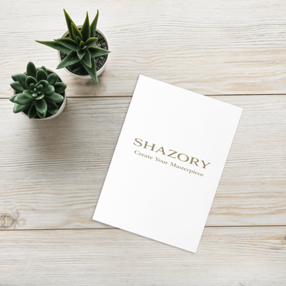 Shazory Custom Greeting Card — small 4x6 size