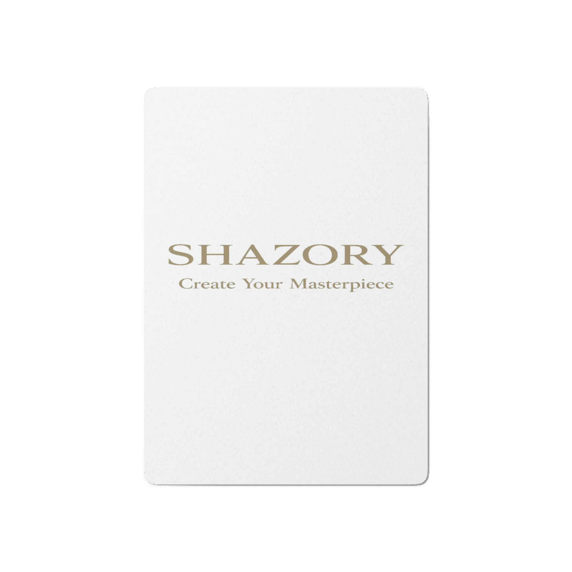Shazory Custom Poker Playing Cards — premium 305gsm cardstock close-up