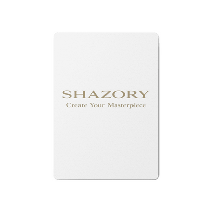 Shazory Custom Poker Playing Cards — premium 305gsm cardstock close-up