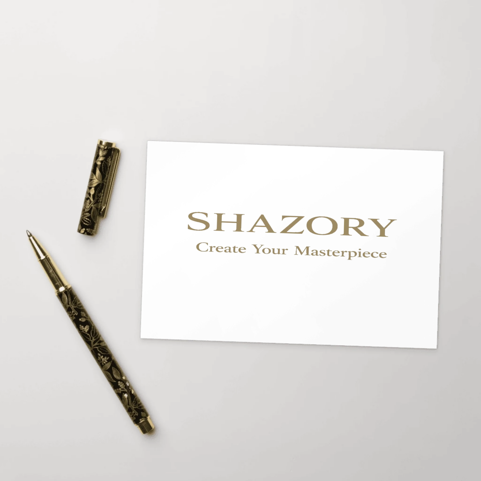 Shazory Custom Standard Postcard — paper weight 350gsm reference