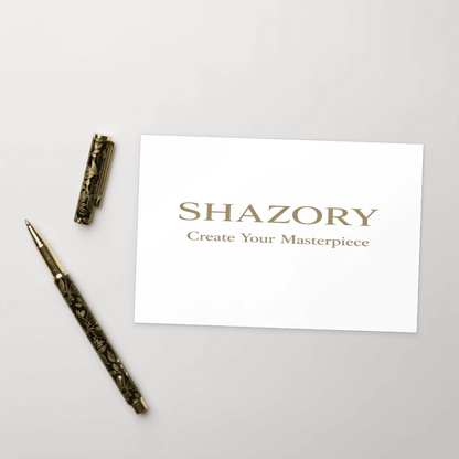 Shazory Custom Standard Postcard — paper weight 350gsm reference
