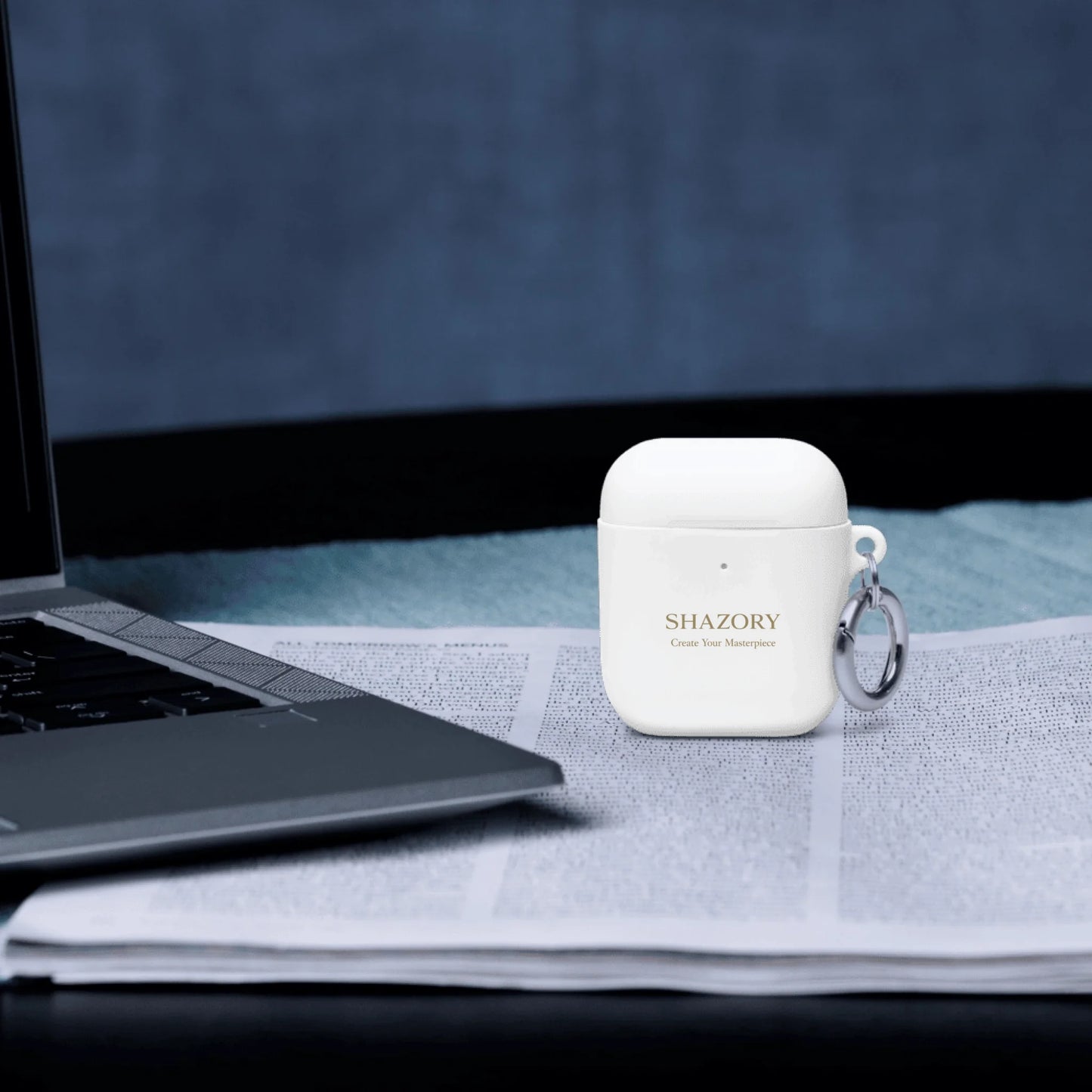 Shazory Custom AirPods Case — wireless charging compatible back view