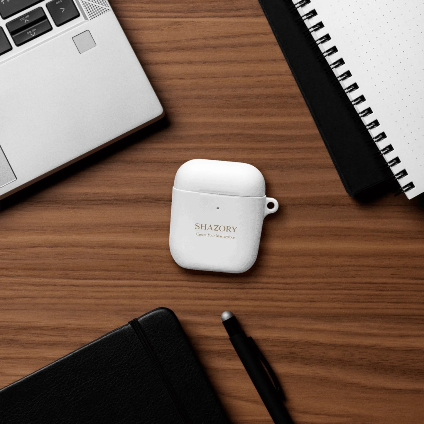 Shazory Custom AirPods Case — impact-resistant TPU material close-up