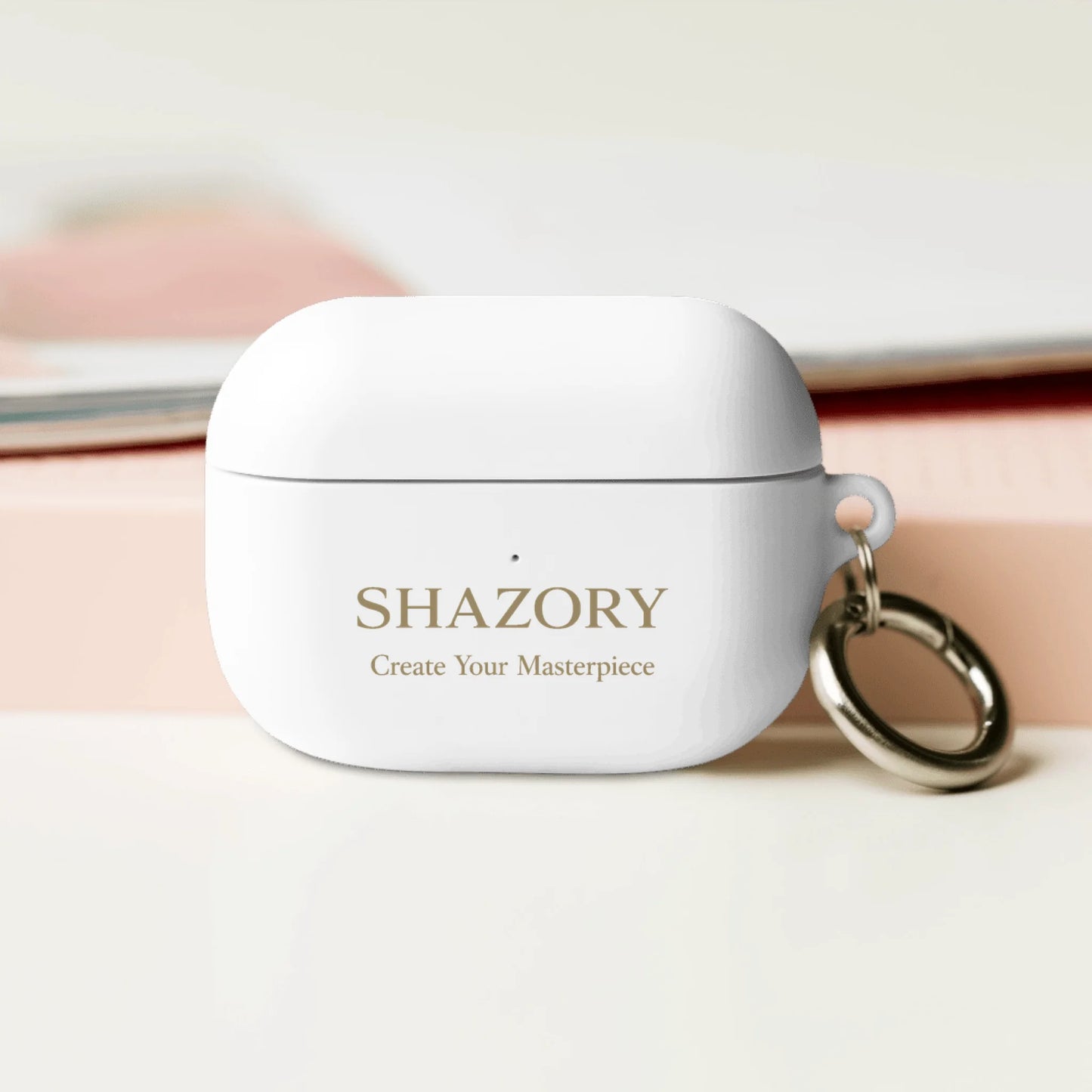 Shazory Custom AirPods Case — TPU case with custom print and carabiner
