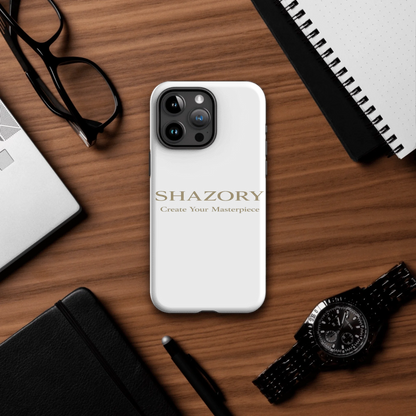 Shazory Custom Tough iPhone Case — iPhone 15 Plus full body view