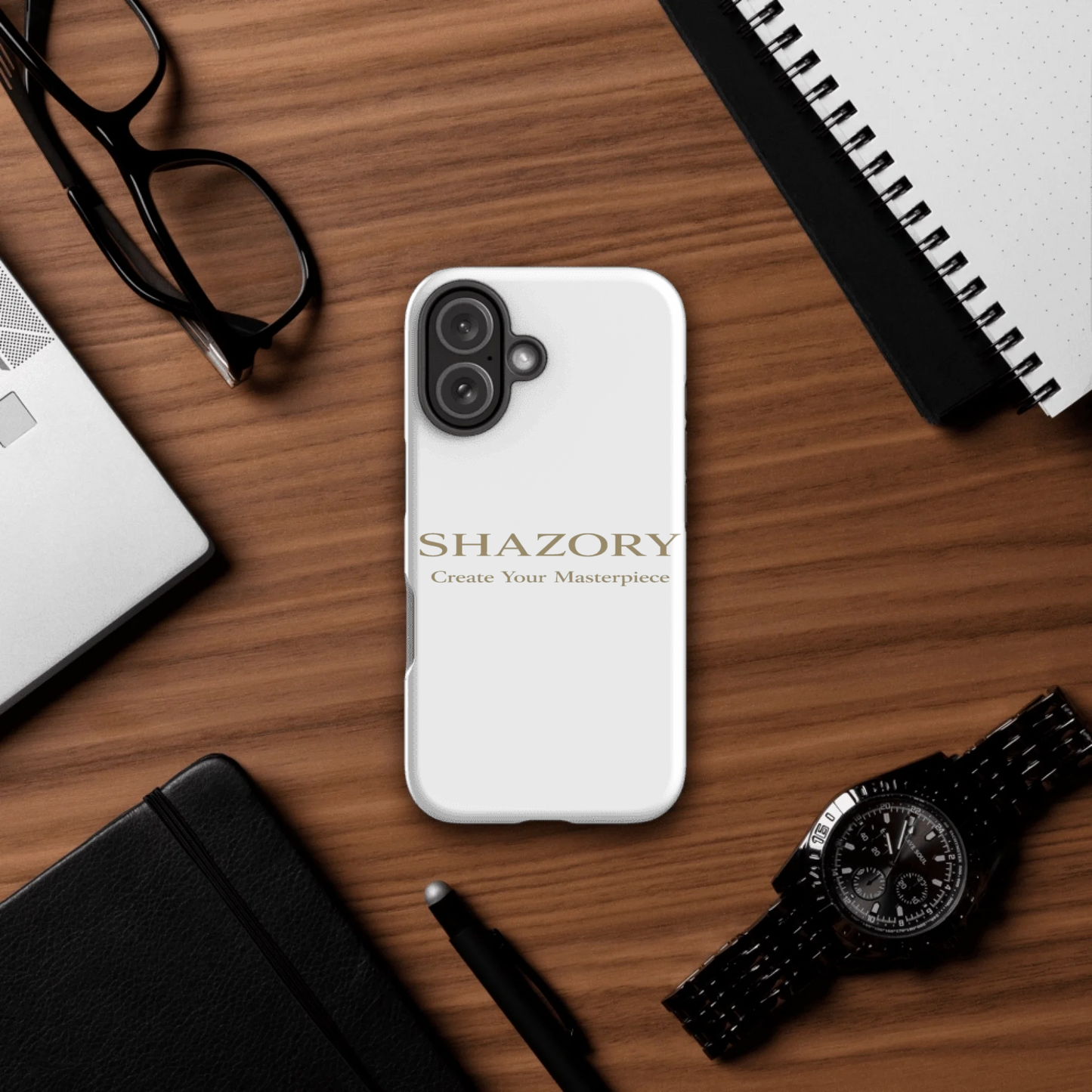 Shazory Custom Tough iPhone Case — iPhone 16 Pro Max heavy-duty protection