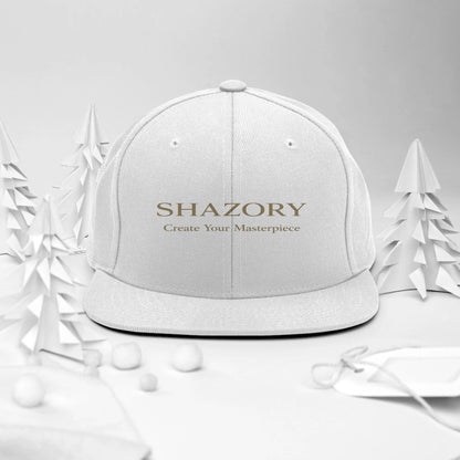 Shazory Custom Classic Snapback — embroidered eyelets ventilation close-up