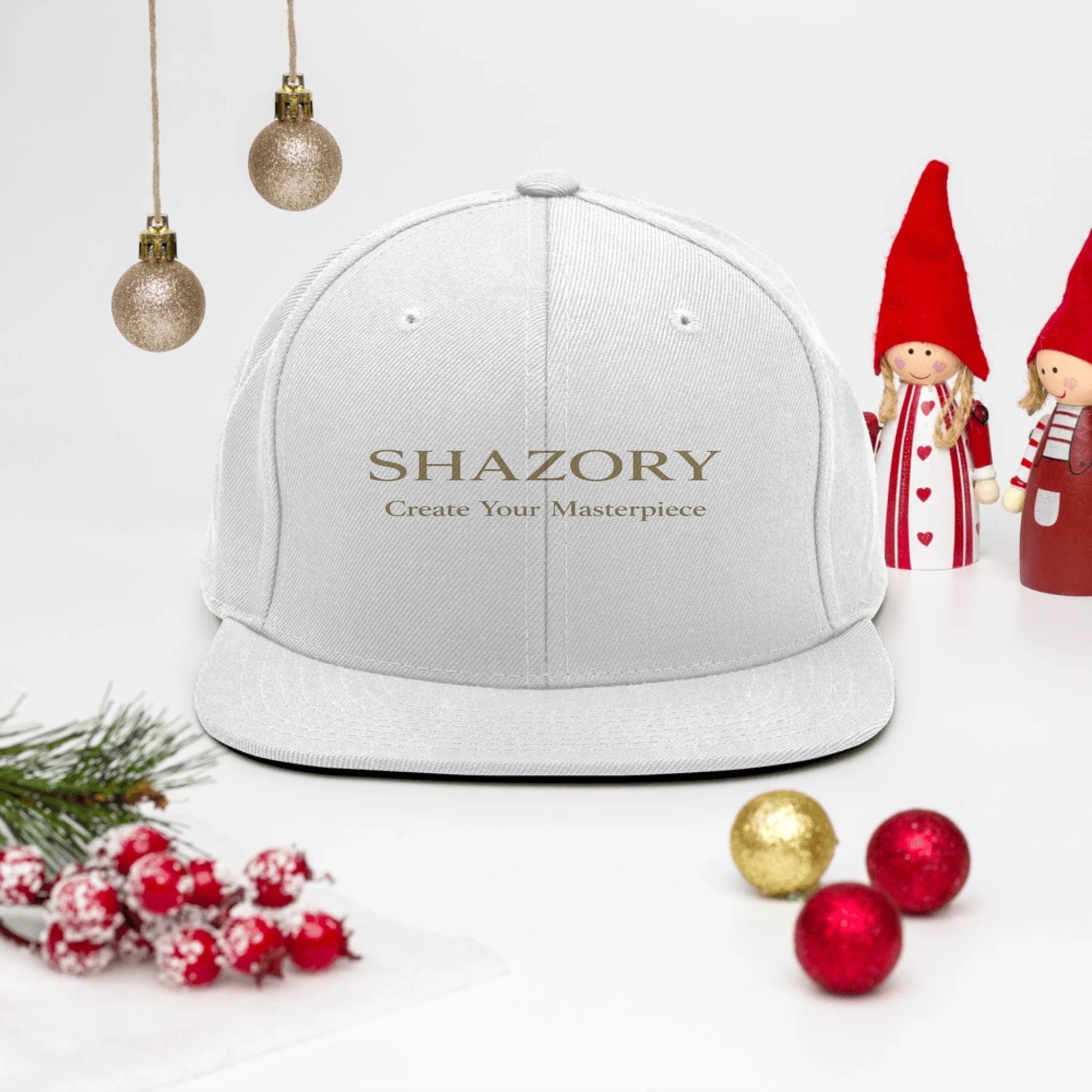 Shazory Custom Classic Snapback — plastic snap-back closure detail