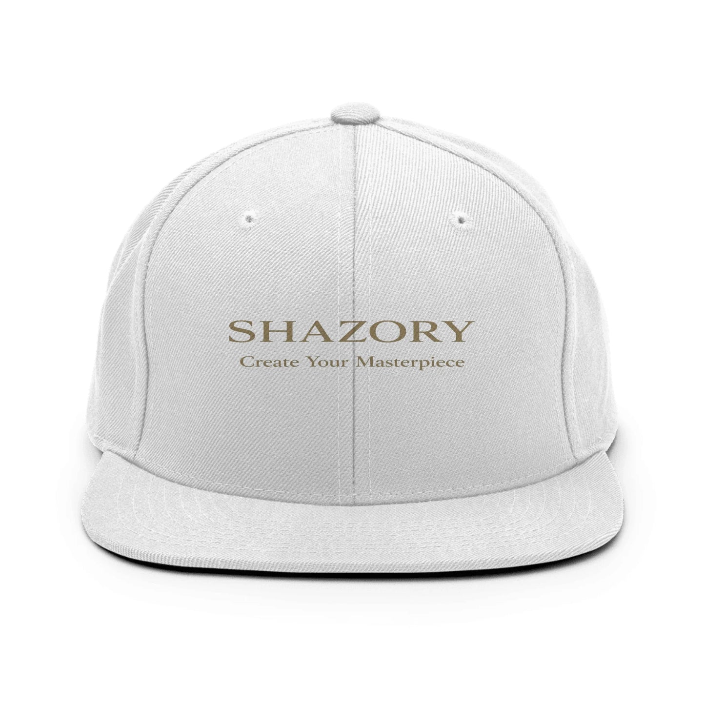 Shazory Custom Classic Snapback — structured 6-panel side profile