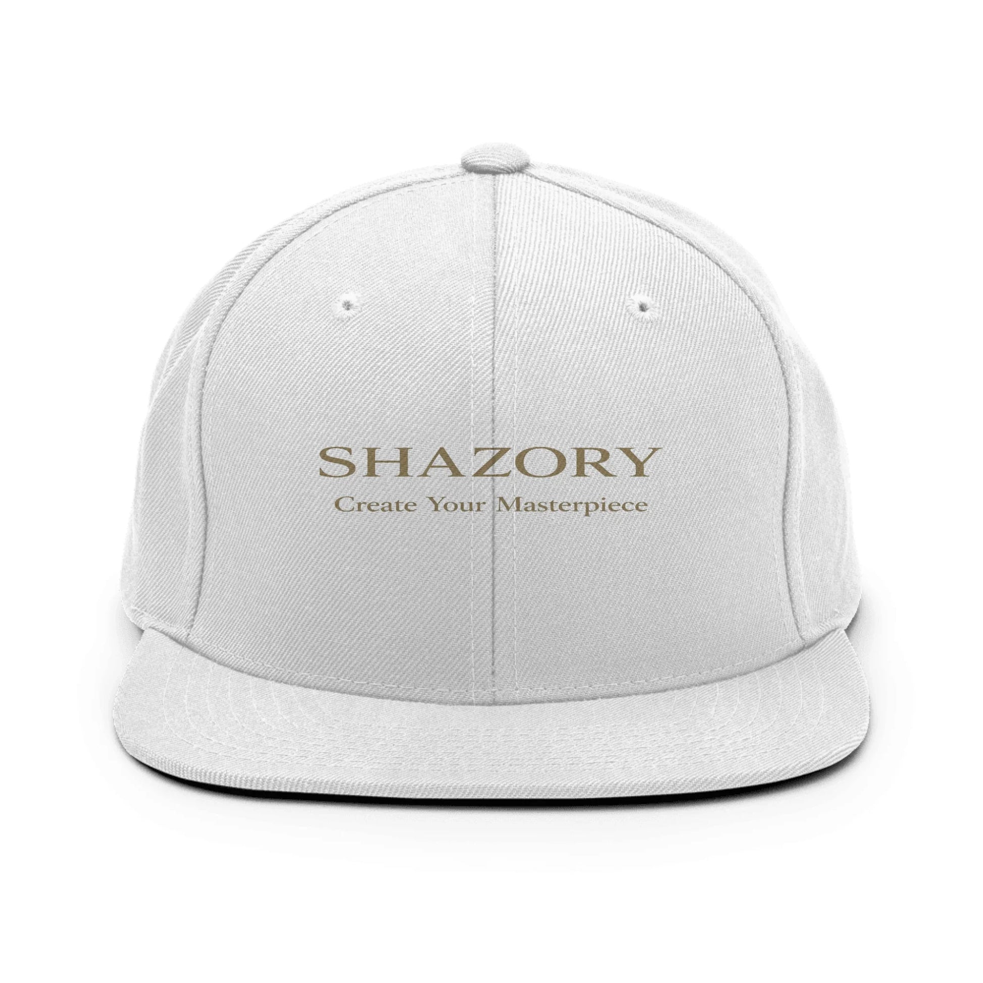 Shazory Custom Classic Snapback — structured 6-panel side profile
