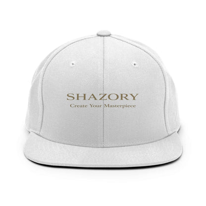 Shazory Custom Classic Snapback — structured 6-panel side profile