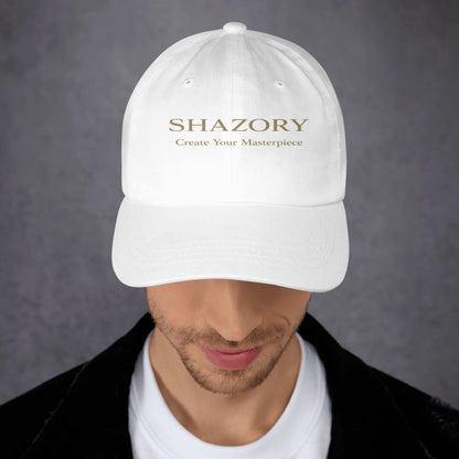 Shazory Custom Classic Dad Hat — antique buckle strap closure detail
