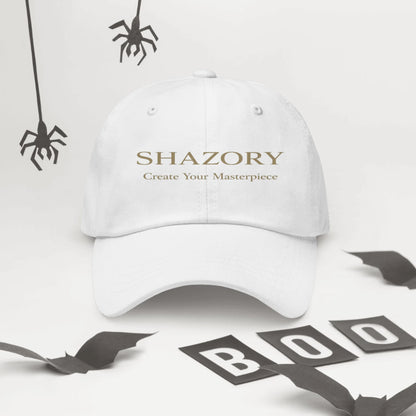 Shazory Custom Classic Dad Hat — chino cotton twill texture close-up