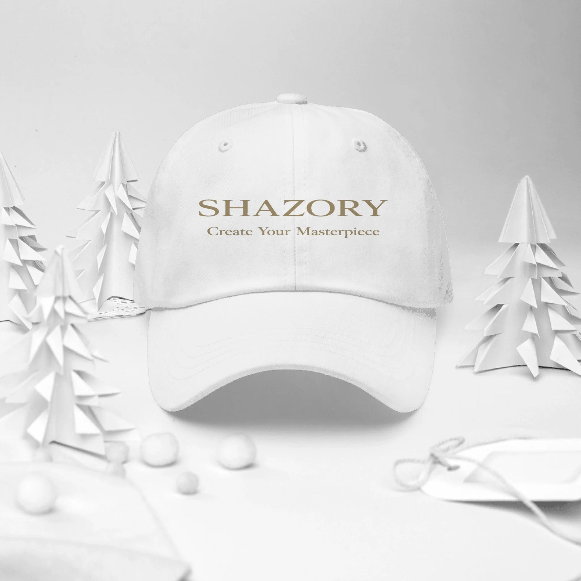 Shazory Custom Classic Dad Hat — unstructured low-profile side view