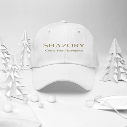 Shazory Custom Classic Dad Hat — unstructured low-profile side view