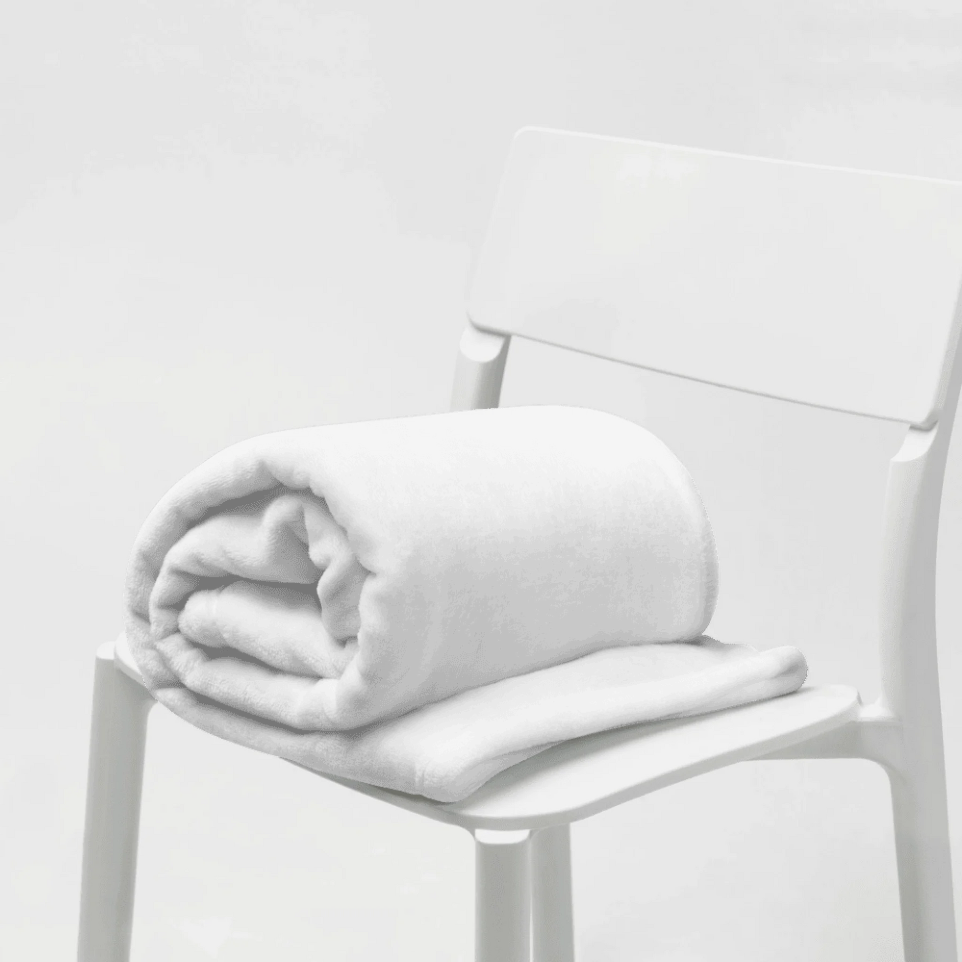 Shazory Custom Throw Blanket — vertical orientation draped detail
